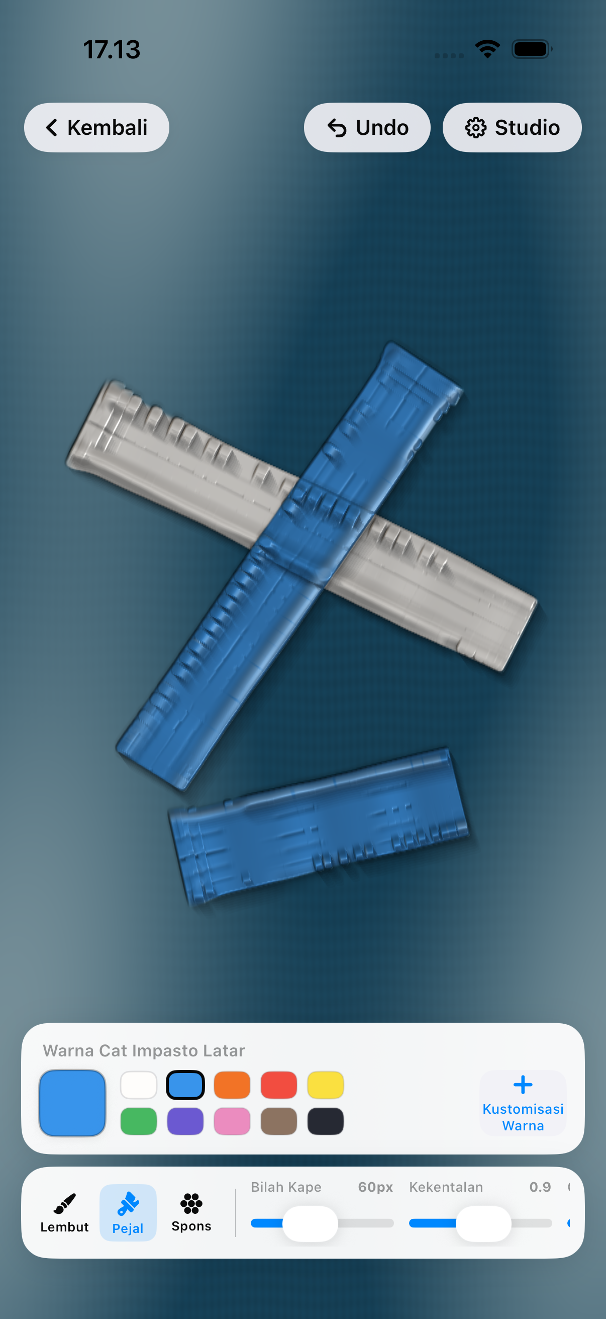 Sculpta canvas and painting controls